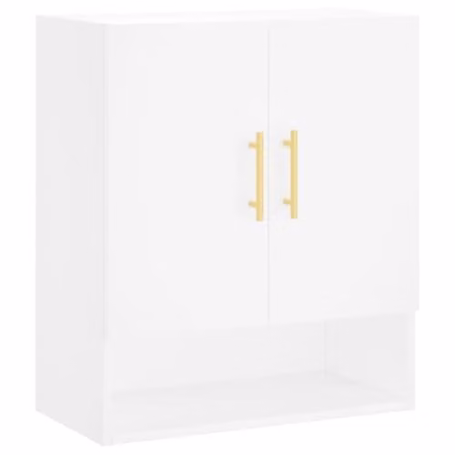 vidaXL Wall Mounted Cabinet in White, W/D/H: 60 x 31 x 70 cm