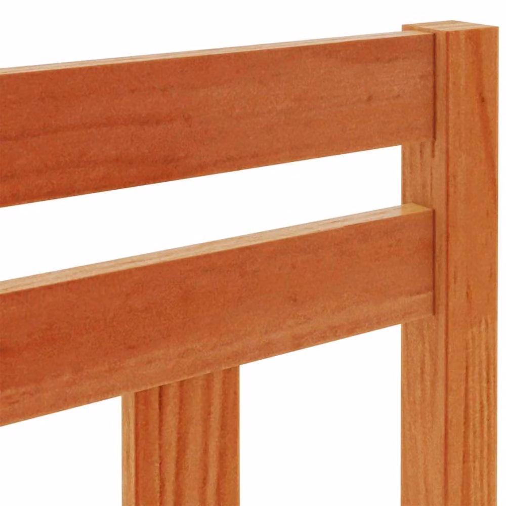 Berkfield Home Solid Wood Pine Headboard in Wax Brown, Width: 100 cm – 4