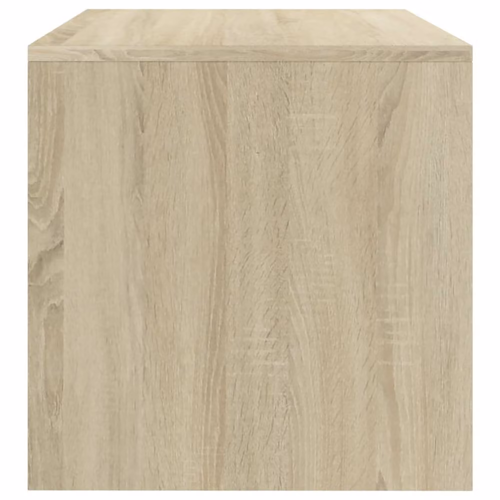 Berkfield Home TV Cabinet in Sonoma Oak and Beige, W/D/H: 100 x 40 x 40 cm – 4