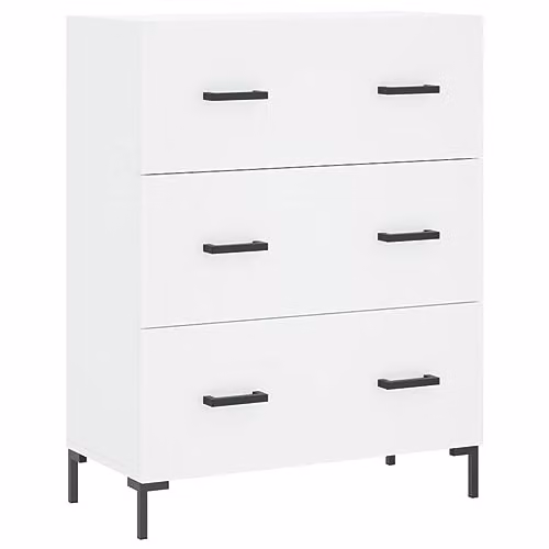 vidaXL Modern White Sideboard in Engineered Wood W/D/H: 69.5 x 34 x 90 cm – 1