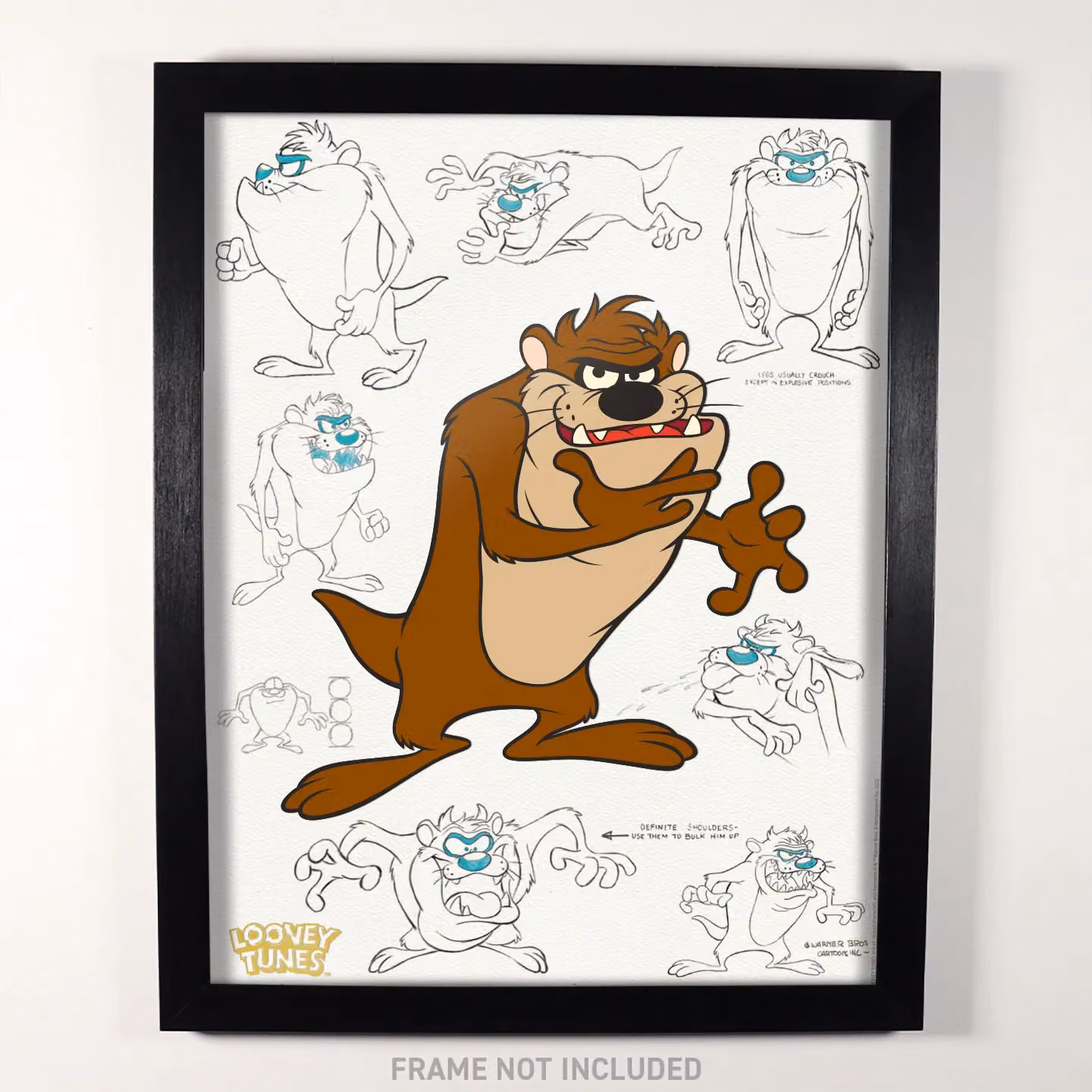 Fanattik Looney Tunes Tasmanian Devil Limited Edition Fan-Cel Art, Multicolour Illustration – 6