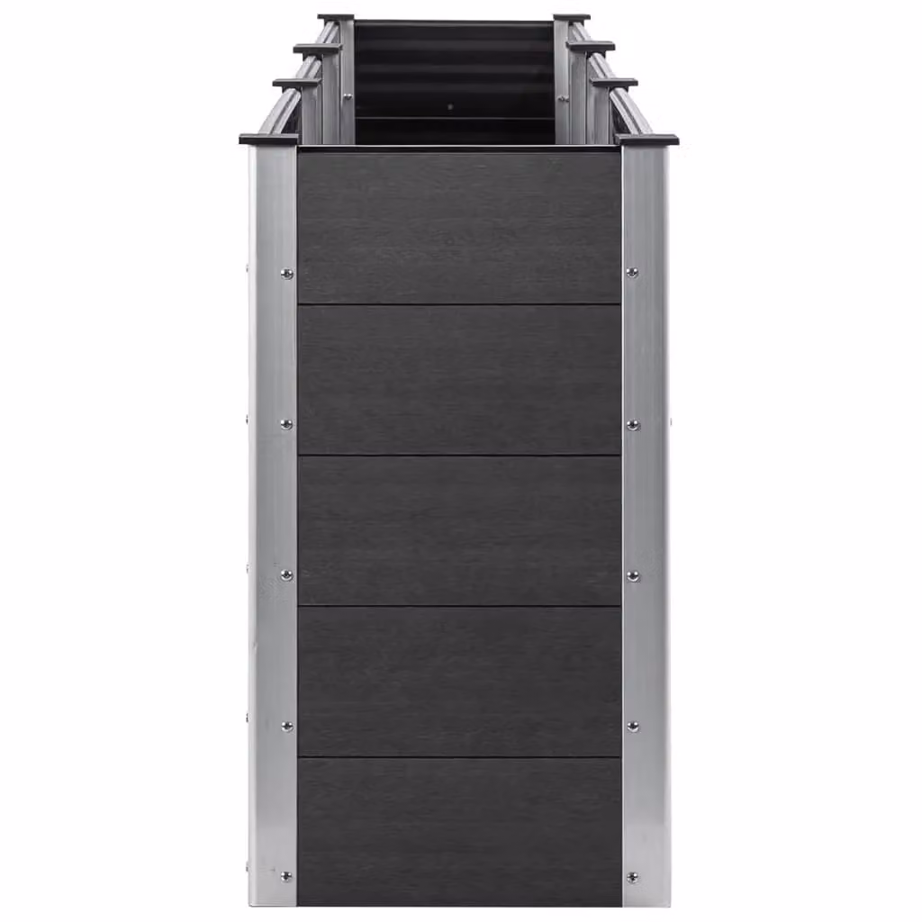Berkfield Home Garden Grey WPC Raised Bed, W: 300 cm, D: 100 cm, H: 91 cm – 3