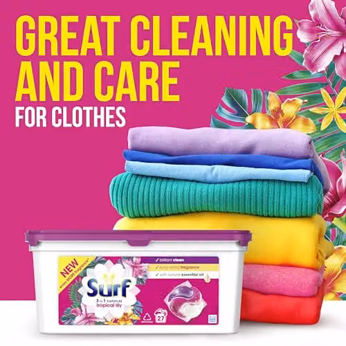 Surf Tropical Lily 3 in 1 Washing Capsules, 27 Washes – 2