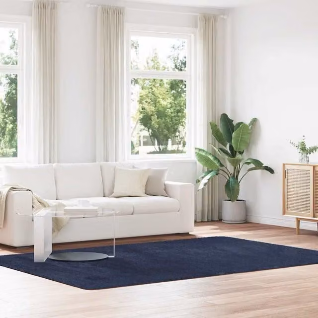 Berkfield Home NAVARRA Shaggy High Pile Rug, Blue, W: 200 cm, D: 290 cm