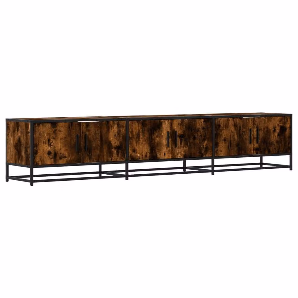 Berkfield Home Smoked Oak TV Cabinet in Brown, W/D/H: 210 x 35 x 41 cm – 2