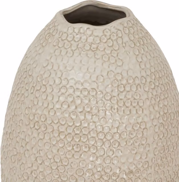 Zaffera Olpe Modern Ceramic Tabletop Vase in Brown and Beige