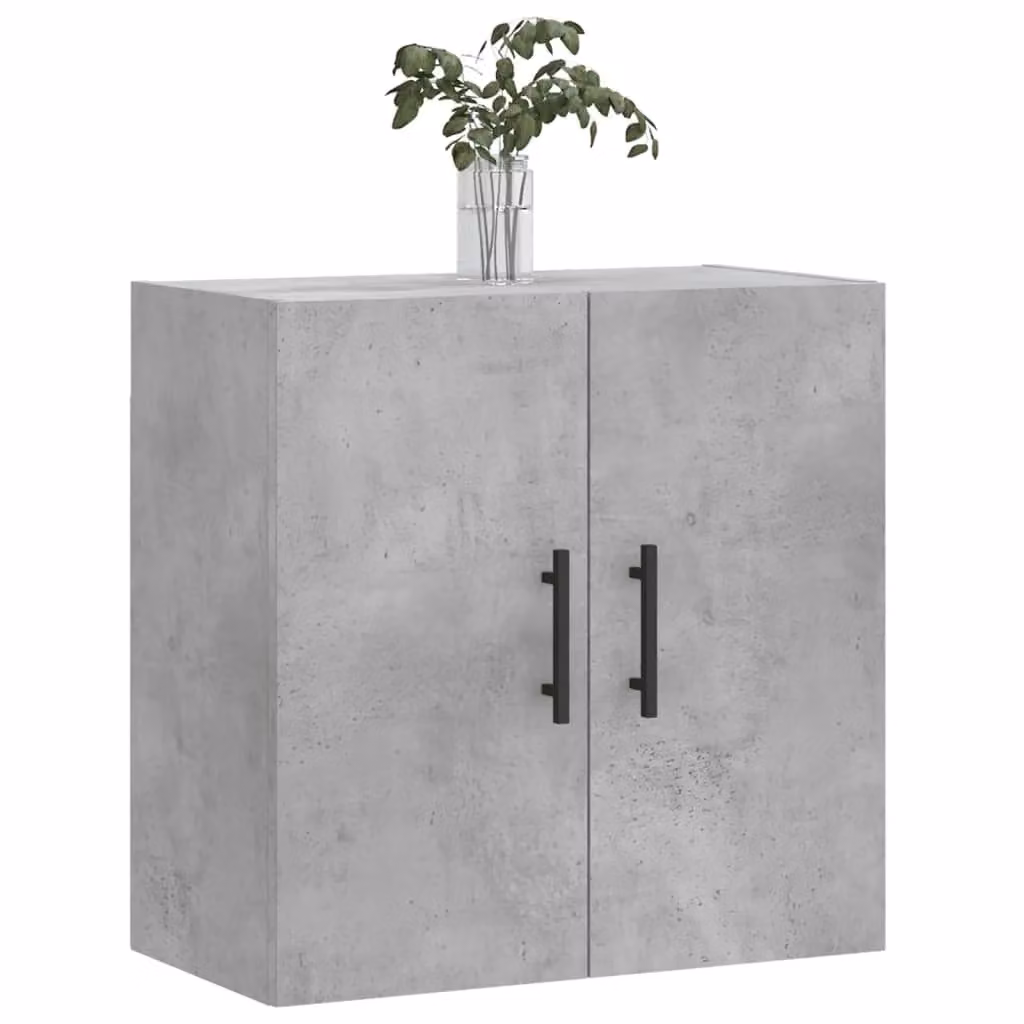 Berkfield Home Wall Cabinet in Concrete Grey, W/D/H: 60 x 31 x 60 cm – 2