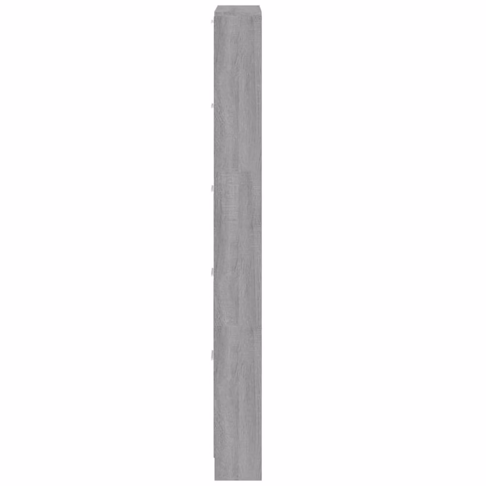 Berkfield Home Grey Sonoma Shoe Cabinet with Tilting Compartments and Drawers, W: 59 cm, D: 17 cm, H: 169 cm – 2