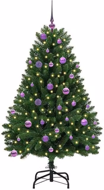 Berkfield Home Elegant Green Artificial Christmas Tree with Stand, Height: 150 cm – 1