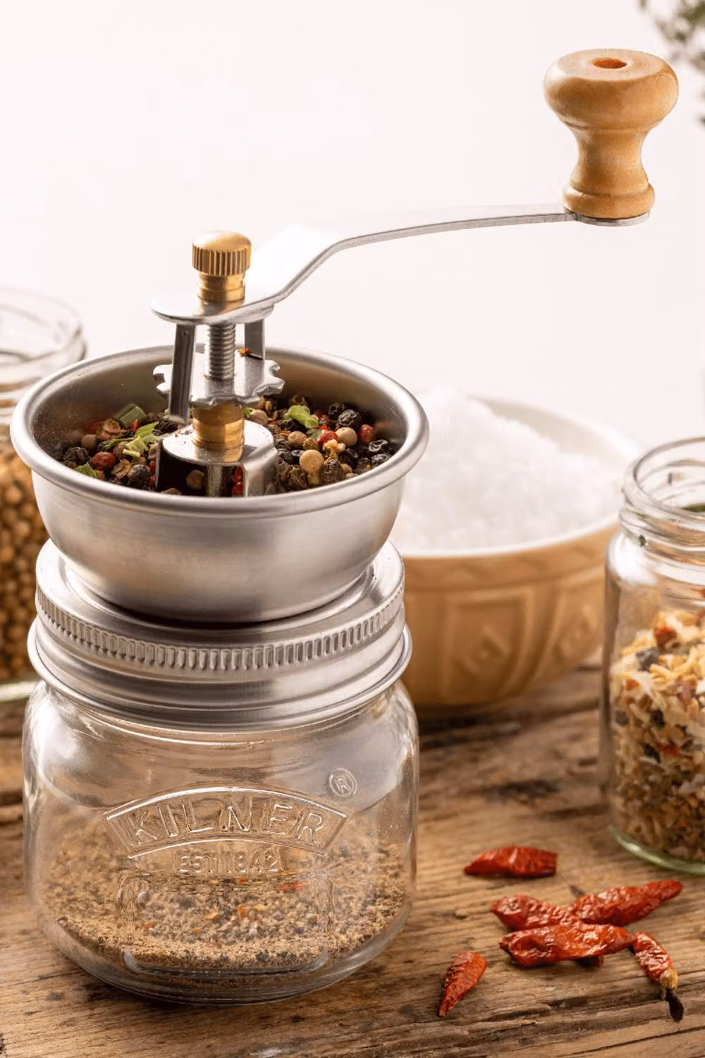Kilner Glass Seasoning Grinder, 250 ml, Transparent – 2