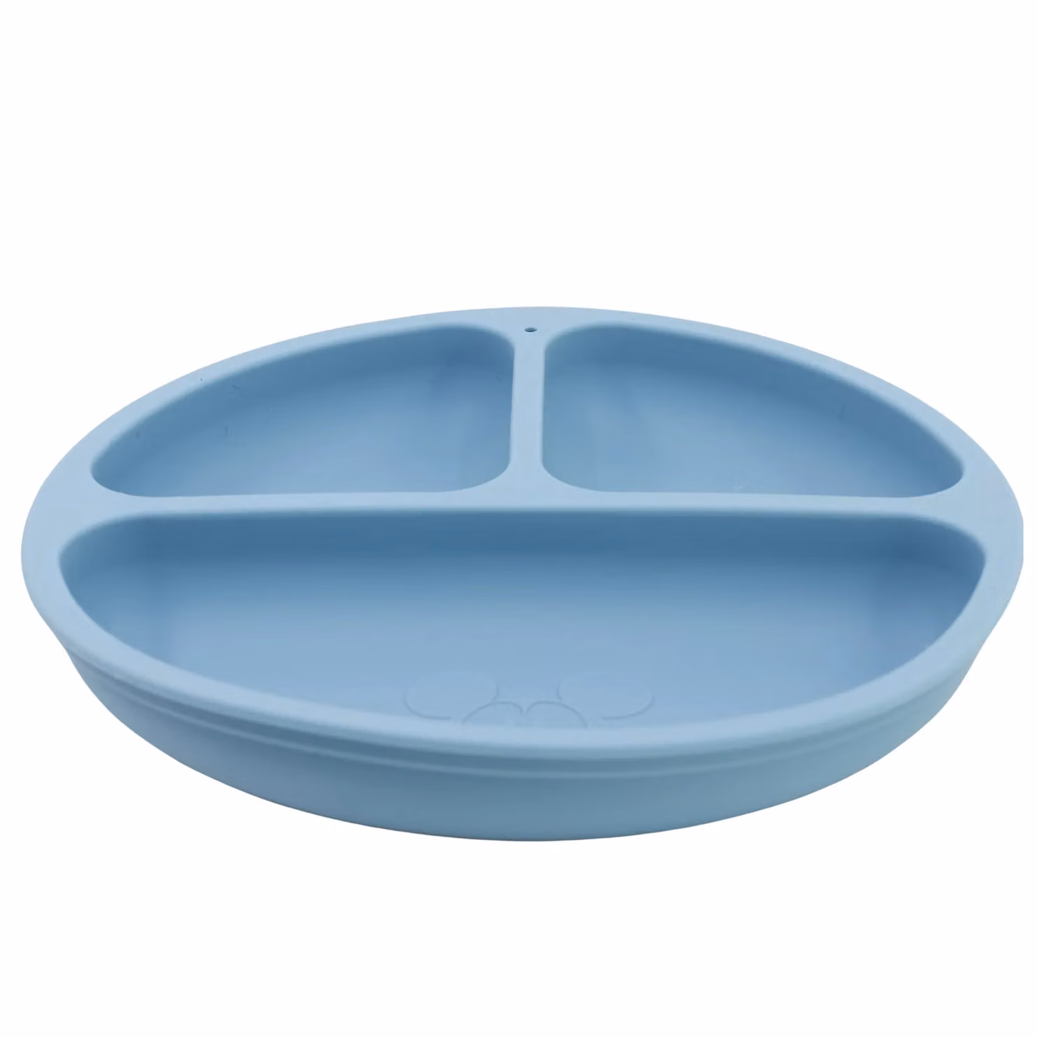 Mickey Mouse Baby Silicone Divided Plate and Bib Set in Baby Blue, BPA-Free – 2