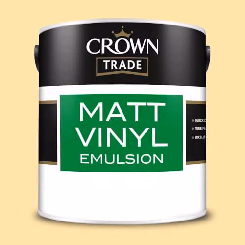 Crown Trade Matt Vinyl Dispersion Paint in Sunrise Multicolour, 2.5 l – 2