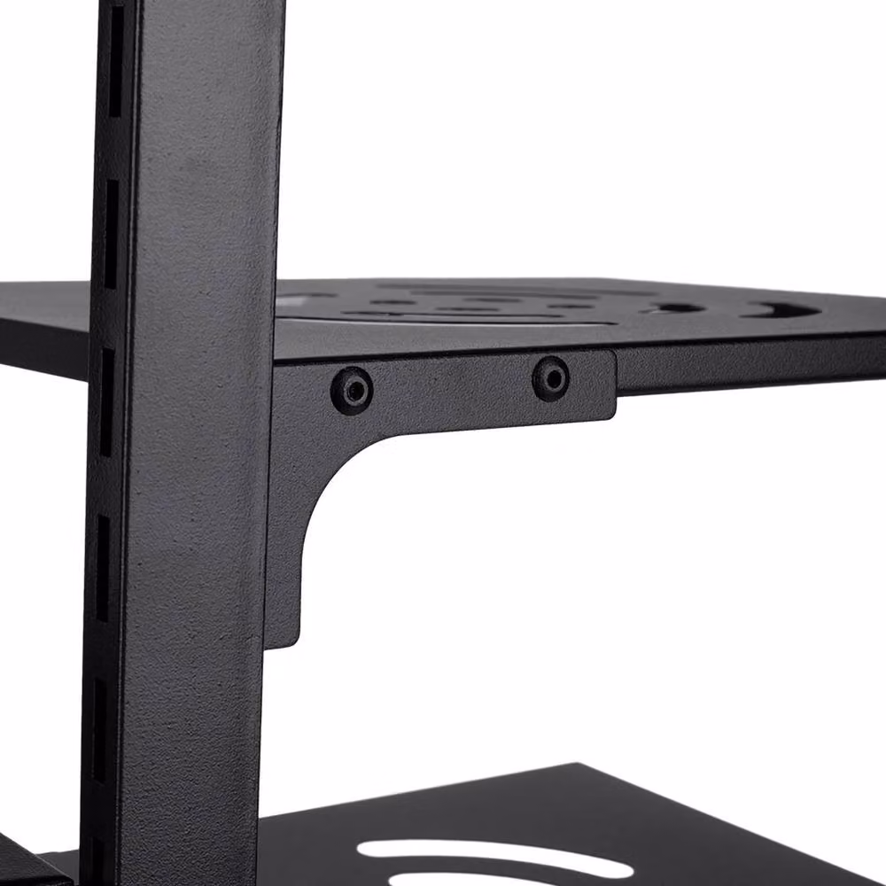 Garden Sanctuary 7-Tier Adjustable Metal Kitchen Pot Rack Organizer, Black, W: 53.0 cm, D: 51.0 cm – 4