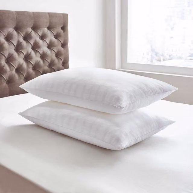 Bedeck of Belfast Allergy Friendly Medium Clusterfibre Pillow Pair in White