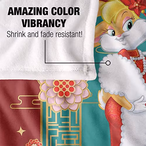 Warner Brothers Looney Tunes Lola Bunny Super Soft Fleece Throw Blanket, Multicolour, W/D/H: 152 x 127 cm – 3