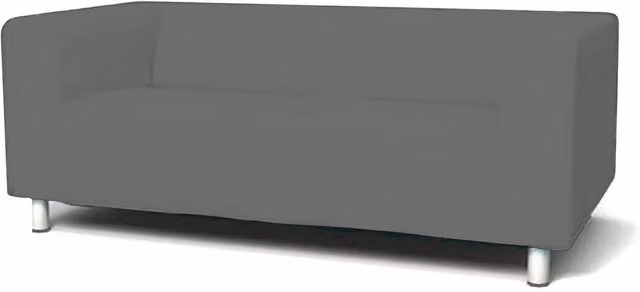 Ikea Klippan 2 Seater Sofa Protective Velvet Slipcover in Grey
