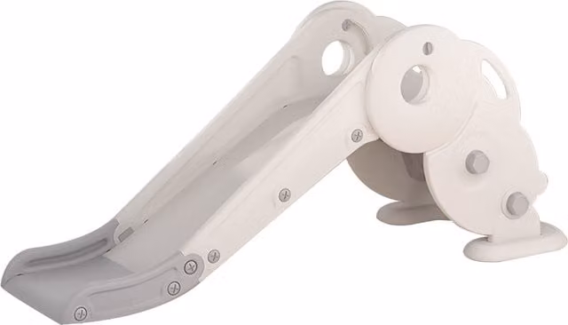 Kidkid Plastic Toddler Slide for Indoor and Outdoor Use in Grey and White