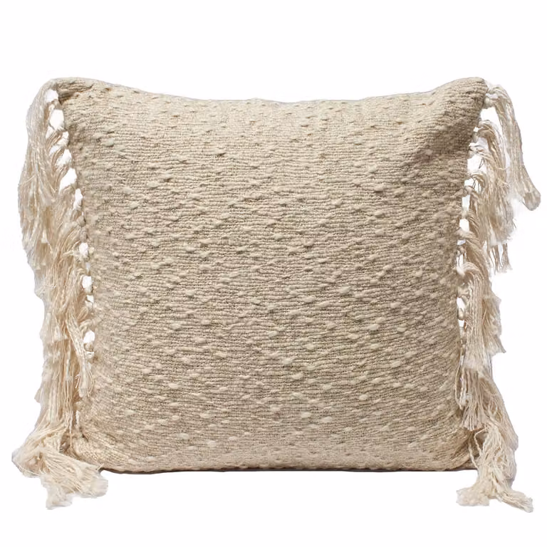 Dome Deco Salvia Square Cushion in Beige, 45 x 45 cm