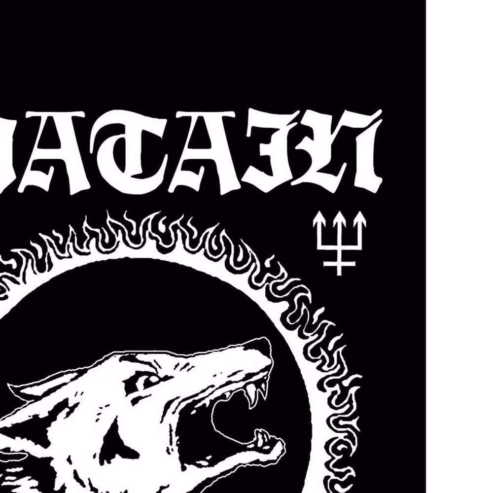 Watain Black Metal Militia Textile Poster in Black – 2