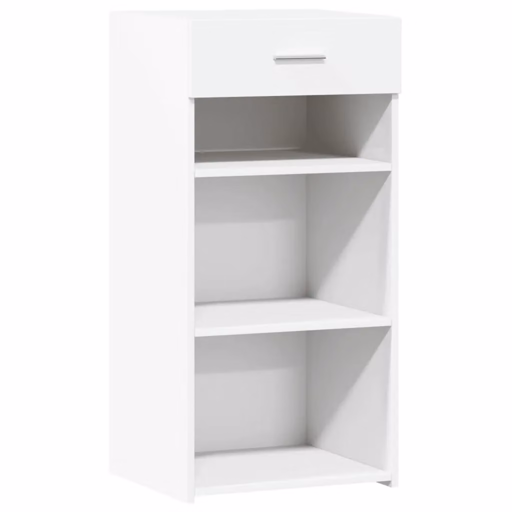 Berkfield Home Modern White Sideboard in Engineered Wood, W/D/H: 45 x 42.5 x 93 cm – 2