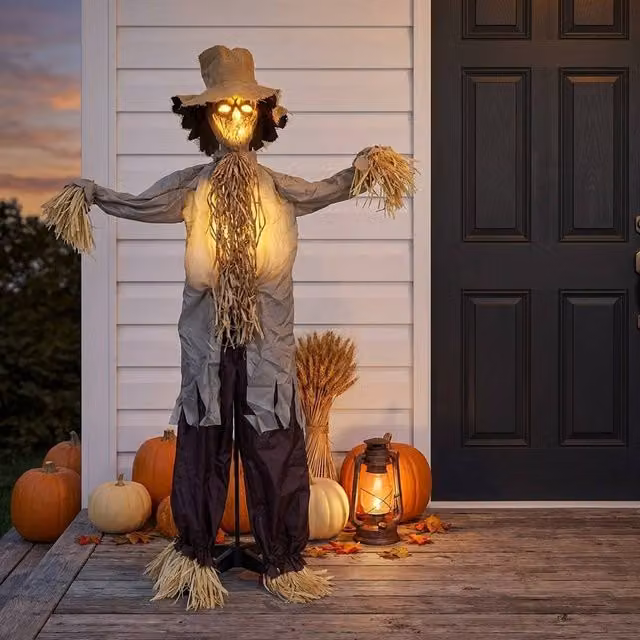 Garden Greatness Shaking LED Animated Halloween Scarecrow in Multicolour