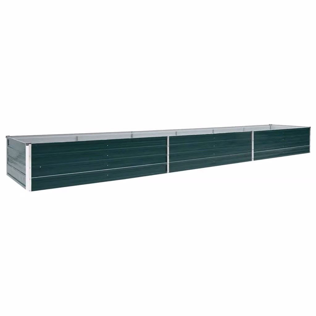 Berkfield Home Garden Green Galvanised Steel Raised Bed W: 480 cm, D: 80 cm, H: 45 cm – 2