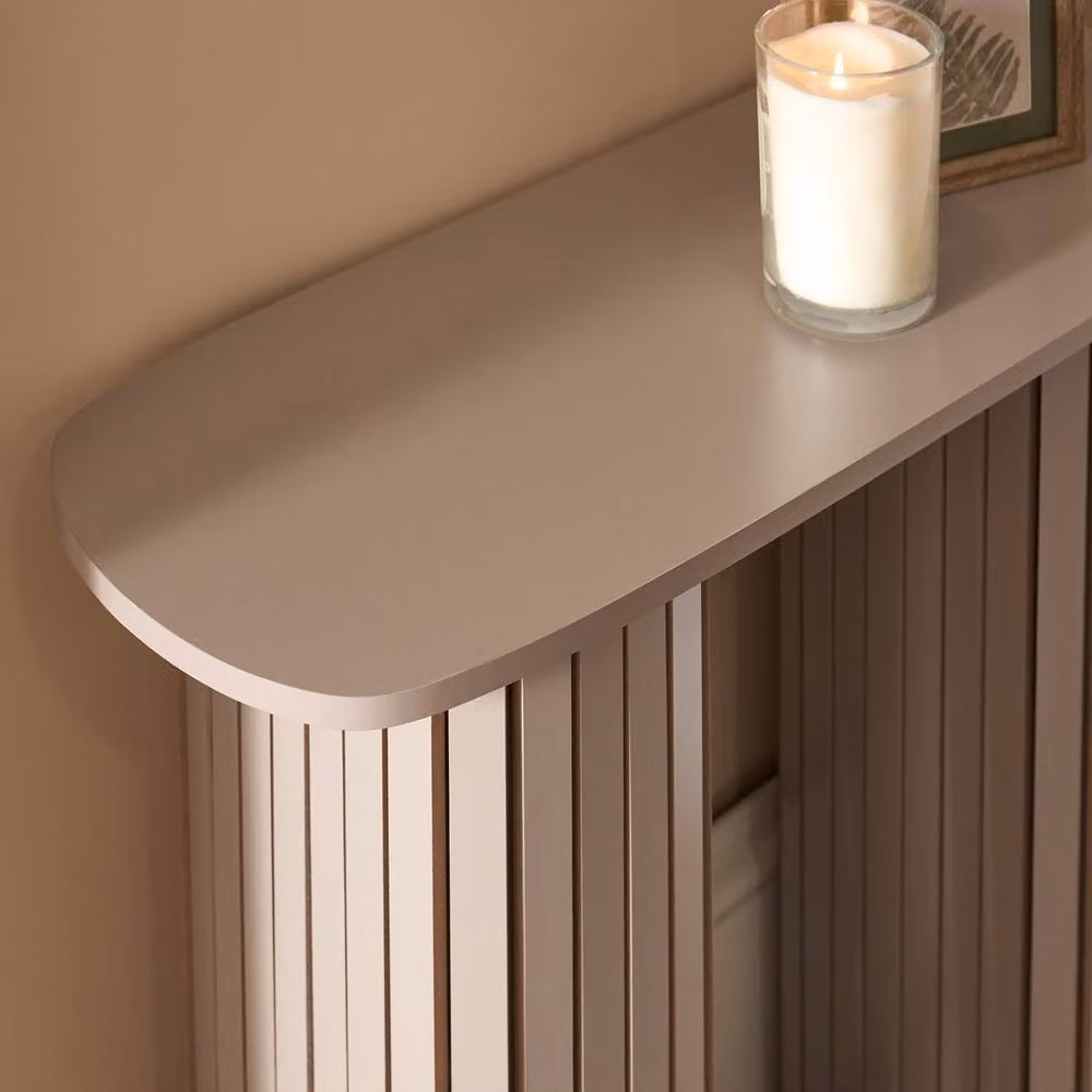 OHS Madison Ribbed Engineered Wood Console Table in Natural Sand – 2