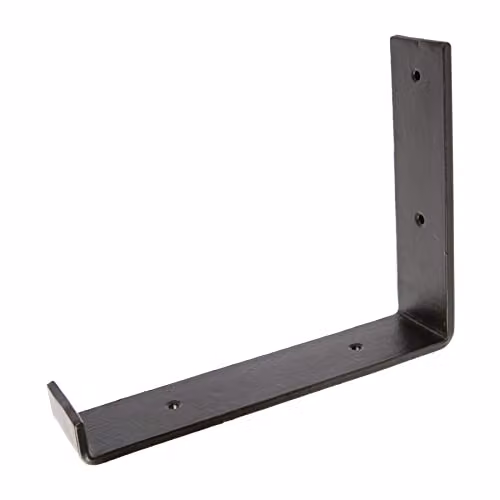 Hammer and Tongs Iron Scaffold Board Shelf Bracket, Black, Depth: 23.5 cm