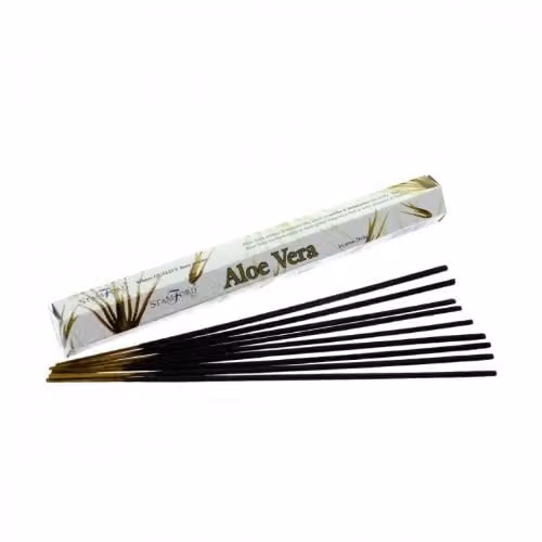 KDMD Aloe Vera Premium Floral Incense Sticks, 20 Sticks, White