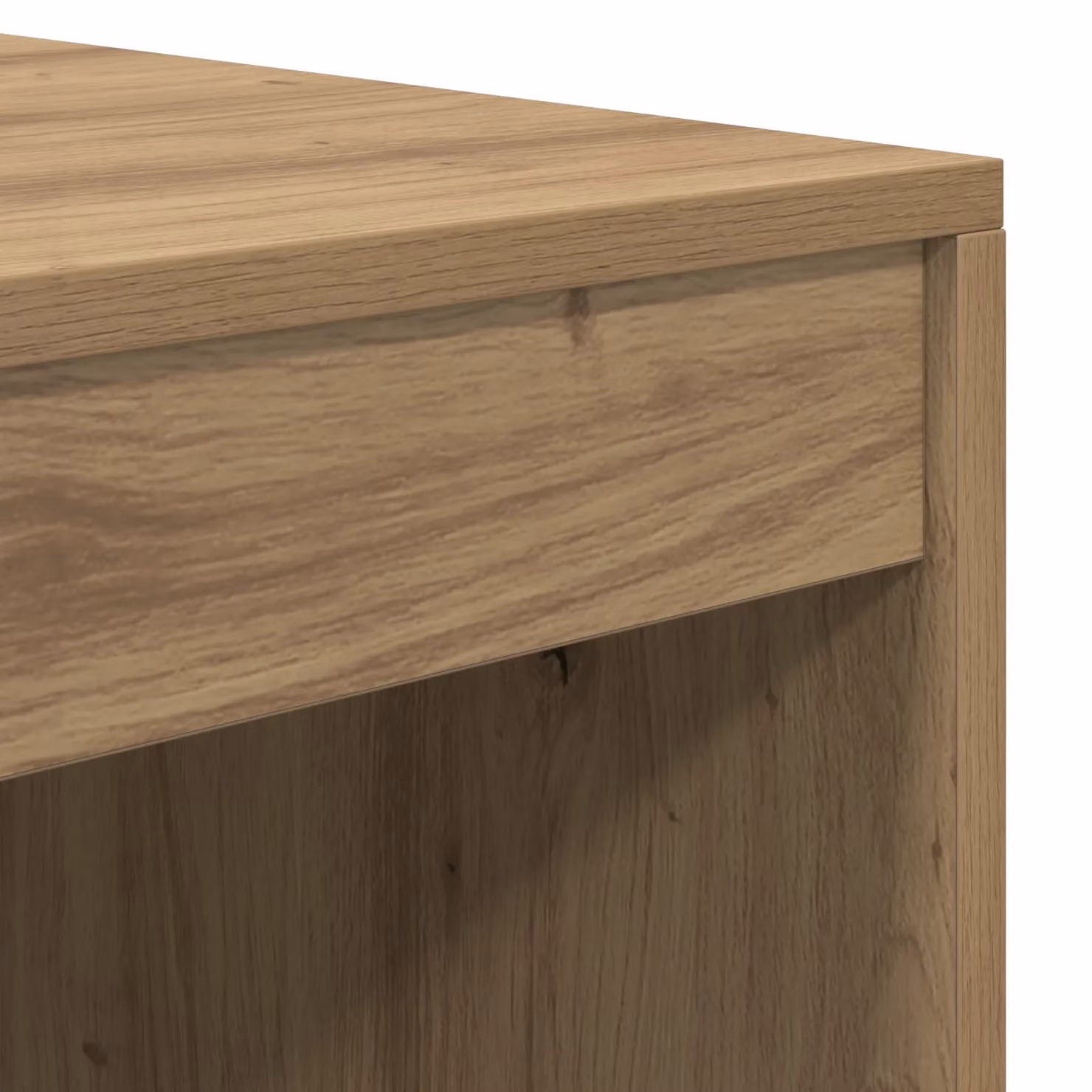 Berkfield Home Artisan Oak Writing Desk in Brown, W/D/H: 90 x 50 x 76 cm – 3