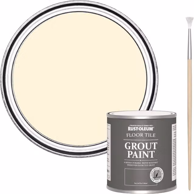 Rust-Oleum Floor Grout Paint in Clotted Cream Beige, 250 ml