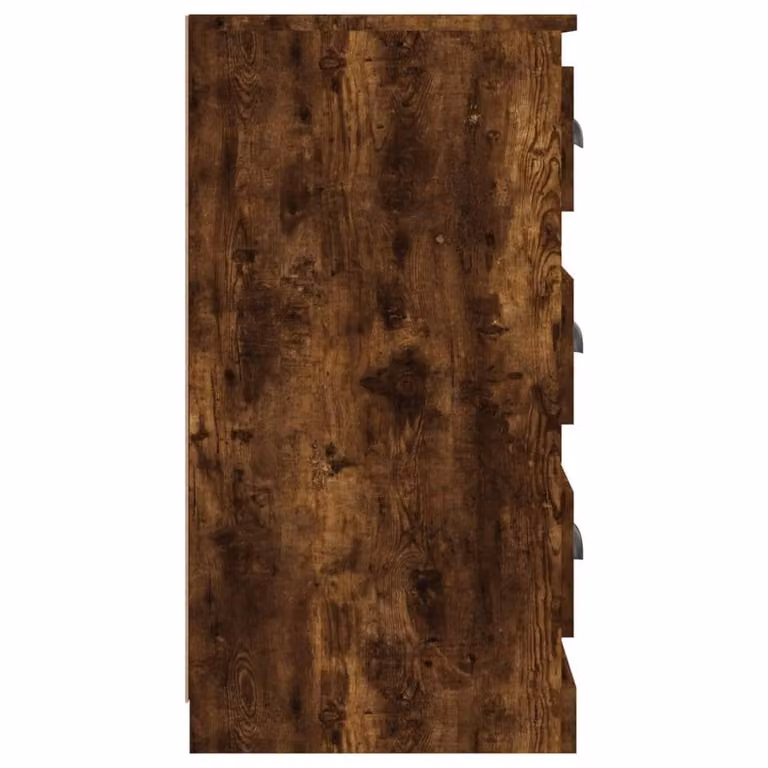 Berkfield Home Smoked Oak Sideboard in Brown, W/D/H: 70 x 35.5 x 67.5 cm