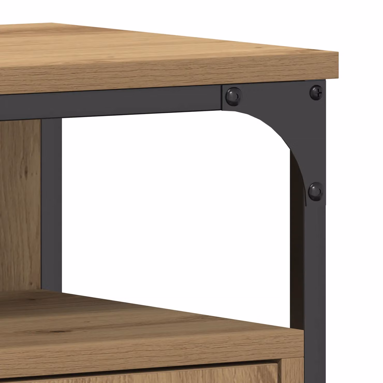 Berkfield Home Artisan Oak Bathroom Sink Cabinet in Brown, W/D/H: 80 x 30 x 60 cm – 5