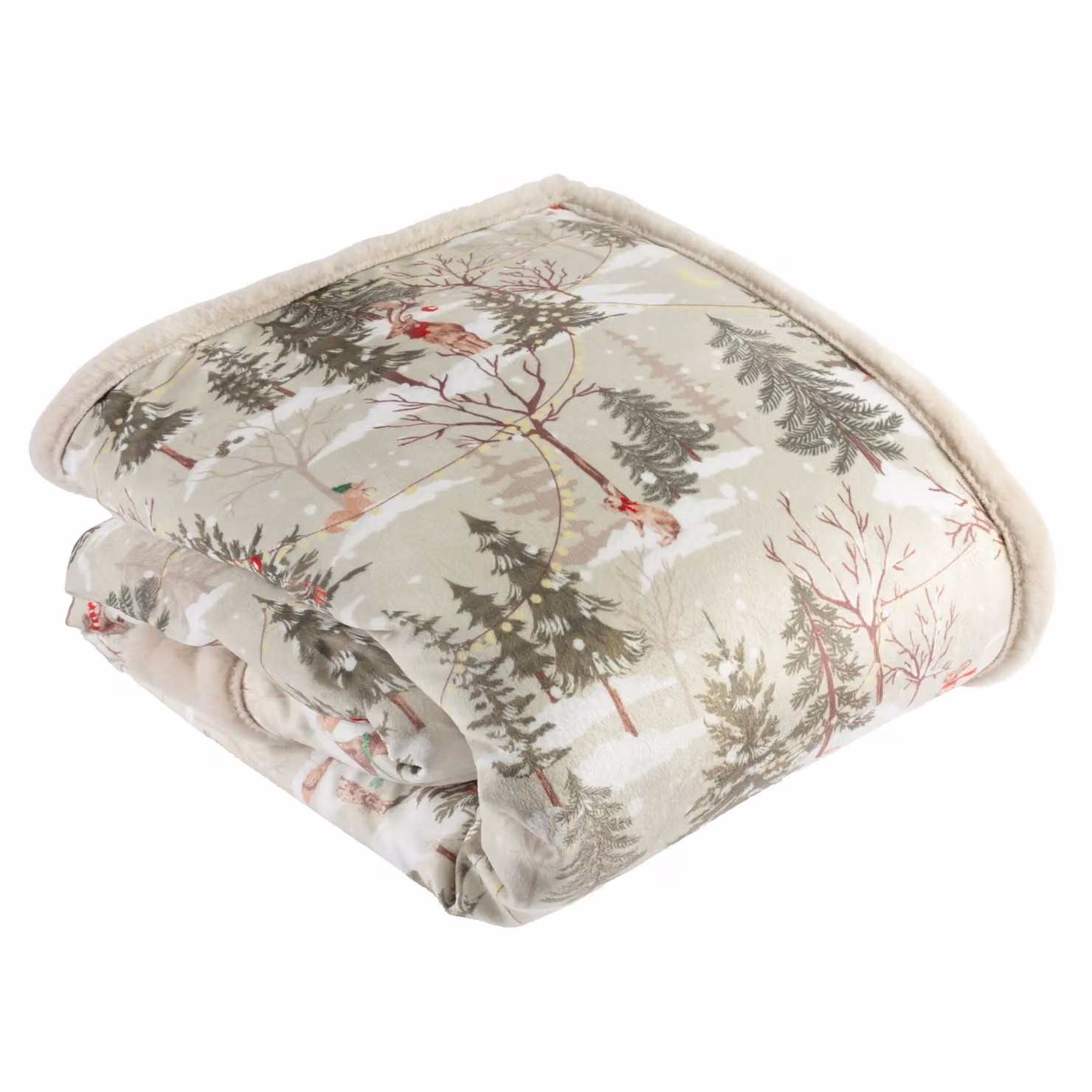 Furn Faux Fur Throw in Beige, W: 130 cm, D: 180 cm – 2
