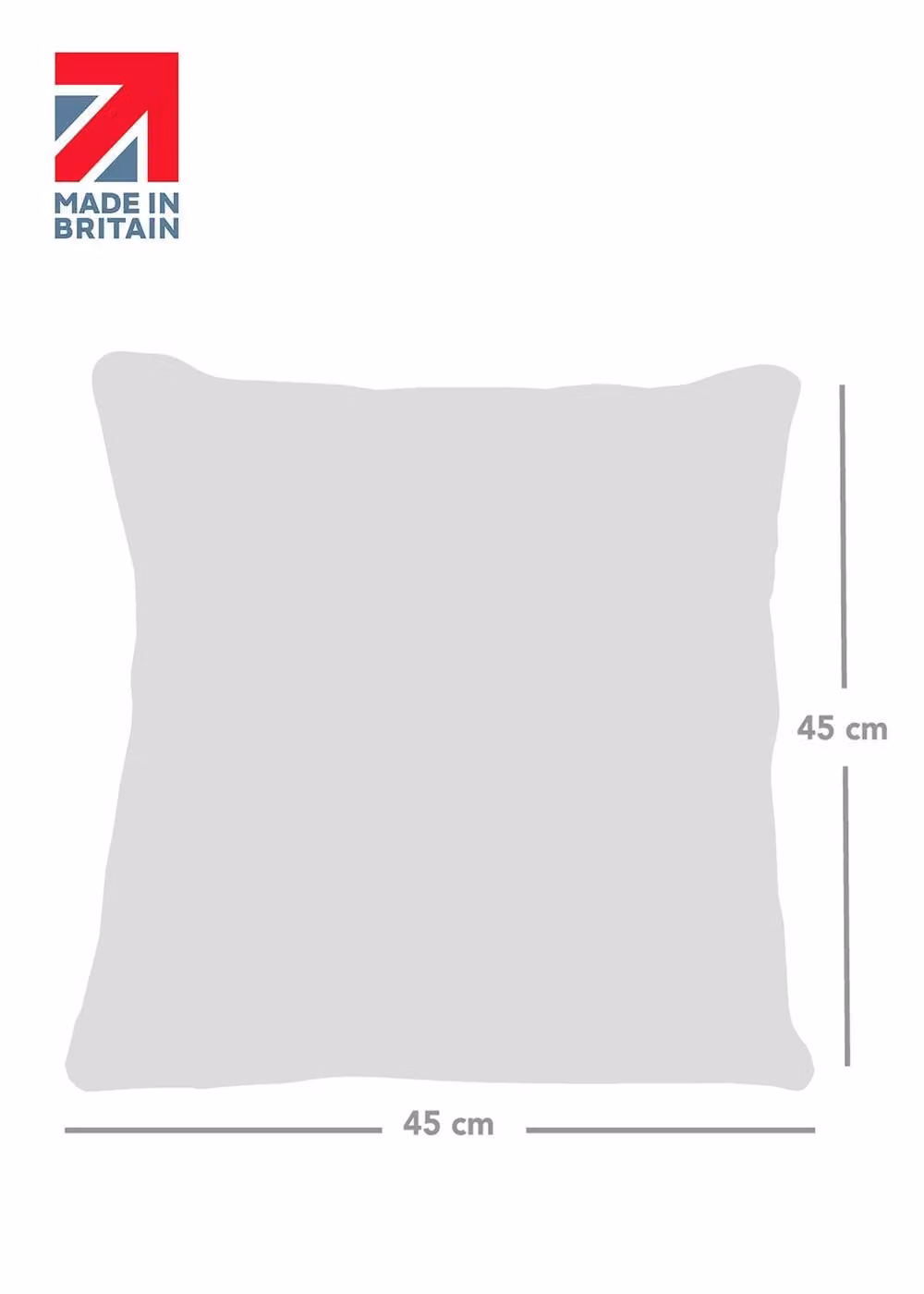rucomfy Snug Cushion Dark Green Square Hollow Fibre Pillow W/D/H: 45 x 45 x 45 cm – 3