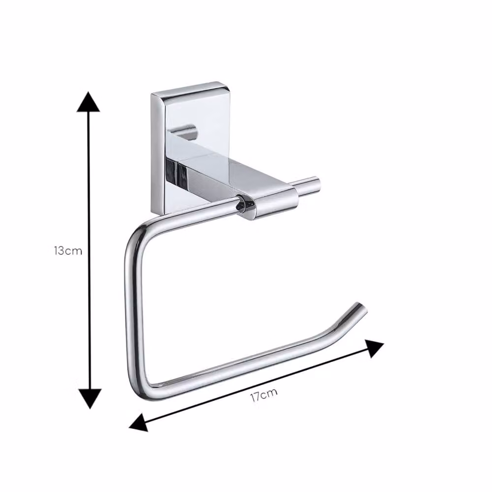 Showerdrape Unity 4 Piece Wall Mounted Bathroom Accessory Set in Silver Stainless Steel – 2