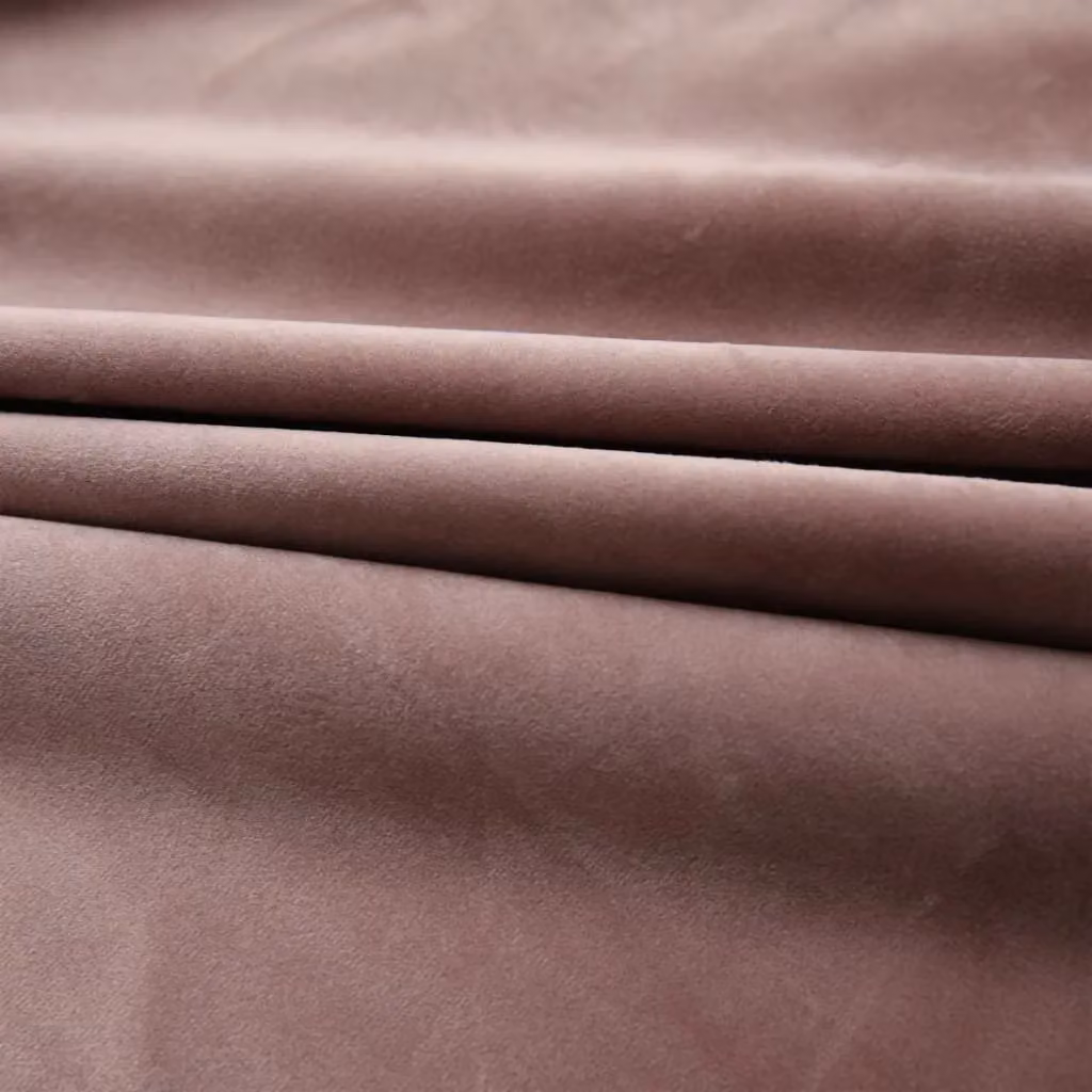 Berkfield Home Blackout Velvet Curtains in Antique Pink, 2 Pack, W: 140 cm, H: 245 cm – 2