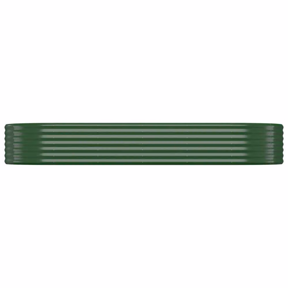 Berkfield Home Garden Green Powder-coated Steel Raised Bed, W: 249 cm, D: 100 cm, H: 36 cm – 3