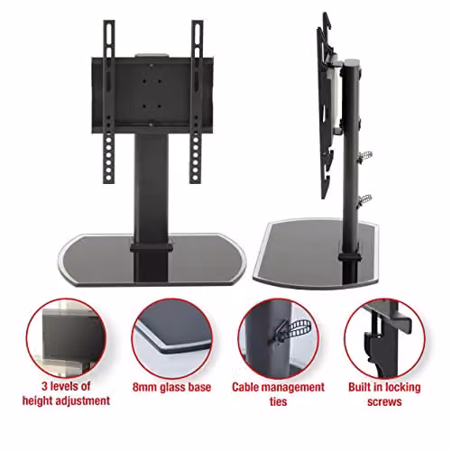 Ttap TT22S Swivel Table Top TV Stand for TVs up to 43 inch, Black – 2
