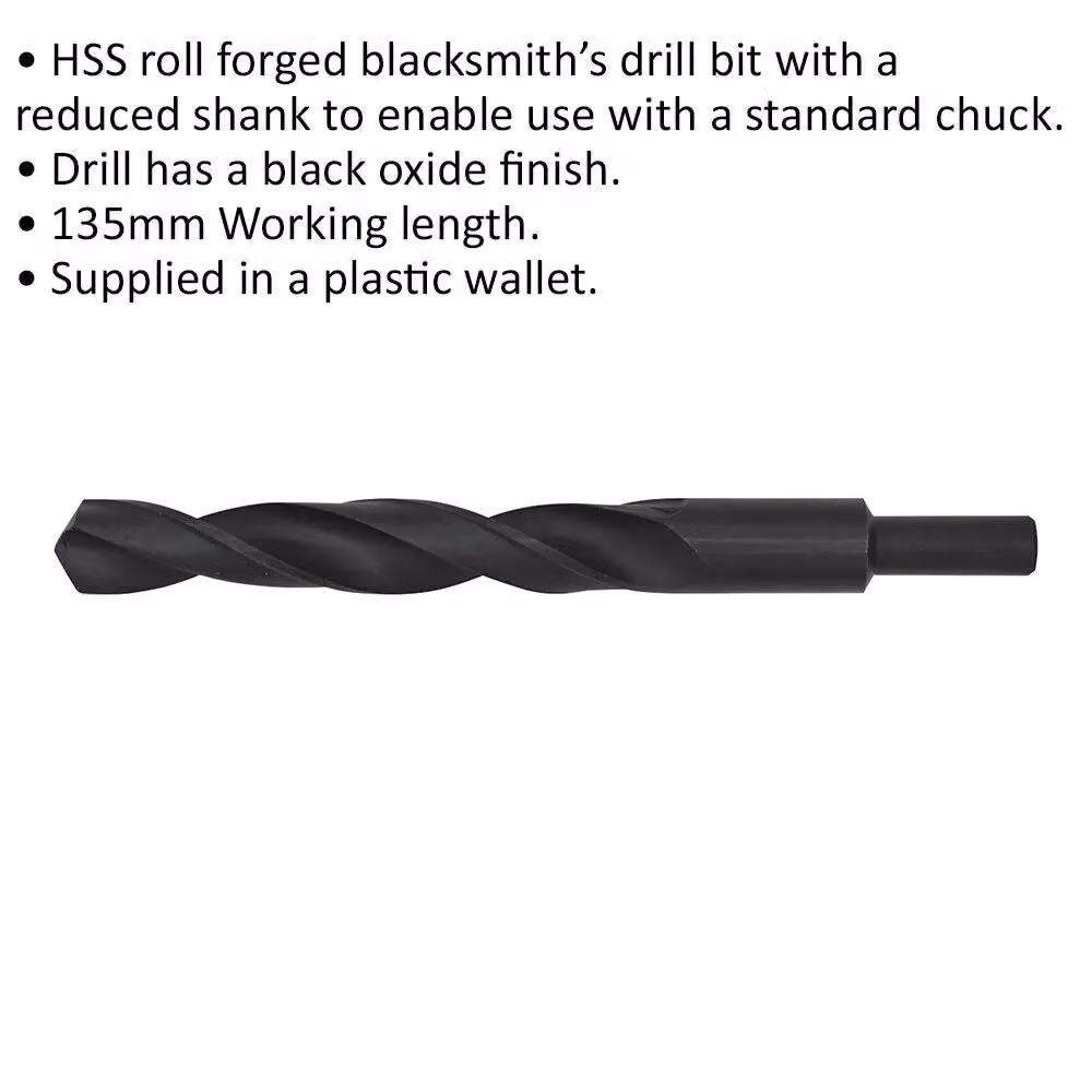 Loops HSS Twist Drill Bit, Black, Diameter: 20.5 mm – 2