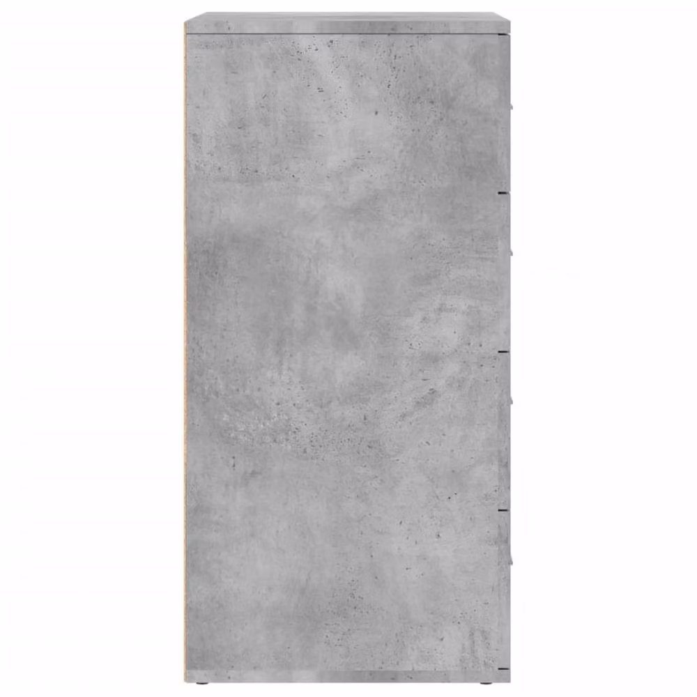 Berkfield Home Sideboard in Concrete Grey, Engineered Wood, W/D/H: 60 x 39 x 80 cm – 2