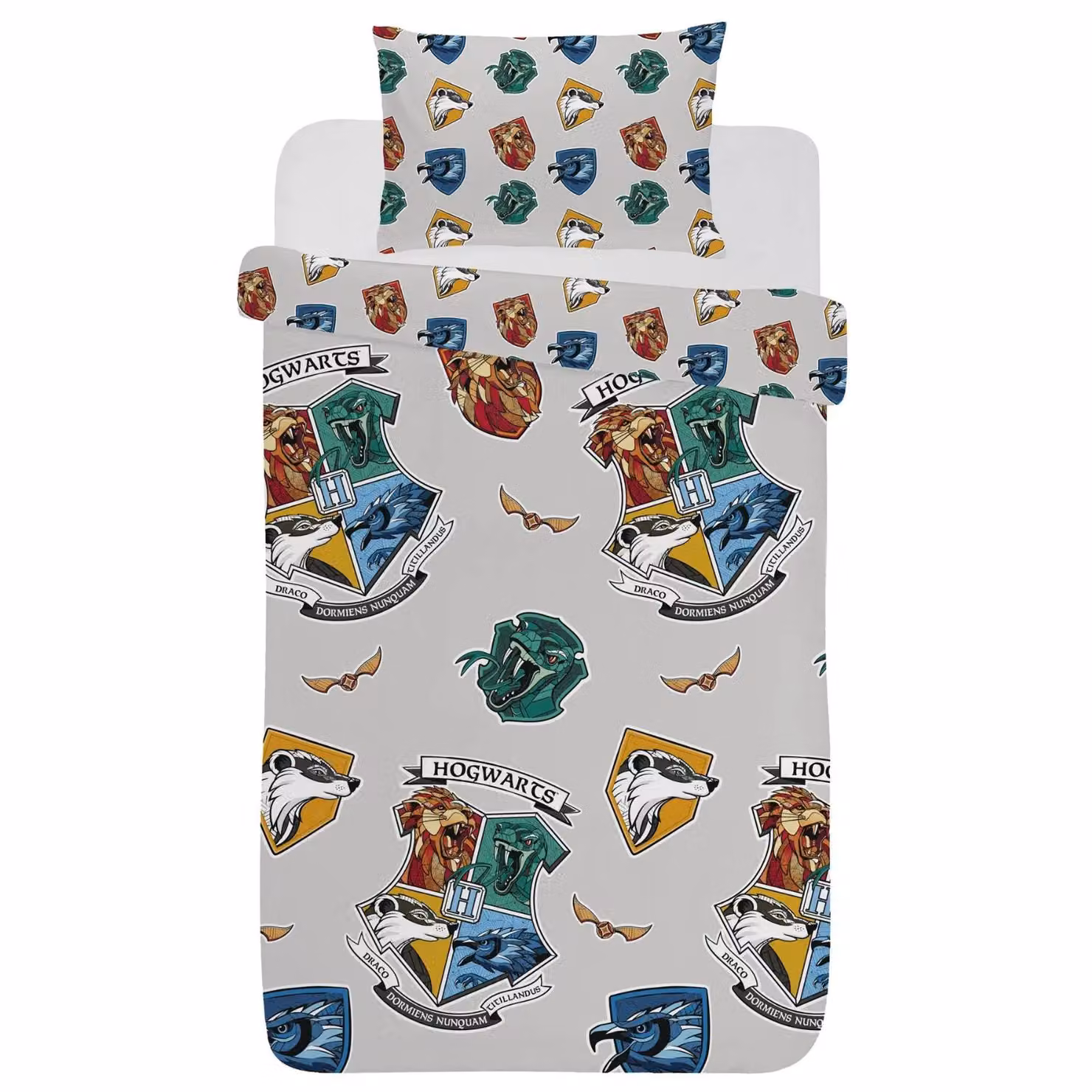 Harry Potter Stand Together Childrens Reversible Graphic Duvet Cover Bedding Set, Multicolour, W: 90 cm, L: 200 cm – 2