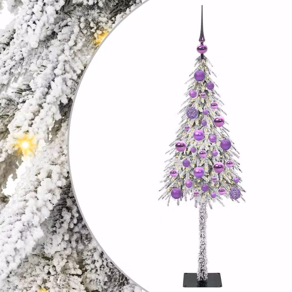 Berkfield Home White Christmas Tree with 150 LEDs, Height: 120 cm – 2
