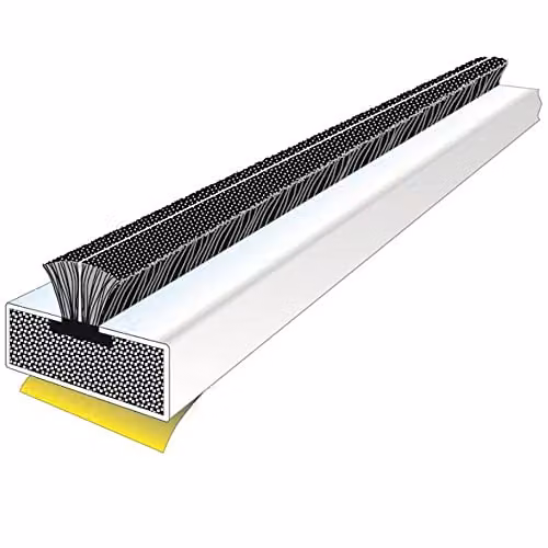 Loops 5 Pack White Intumescent Fire and Smoke Door Strip, H x W x D: 2100 x 15 x 4 mm