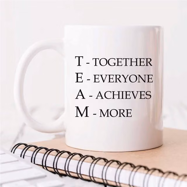 60 Second Makeover Together Everyone Achieves More Ceramic Mug in White