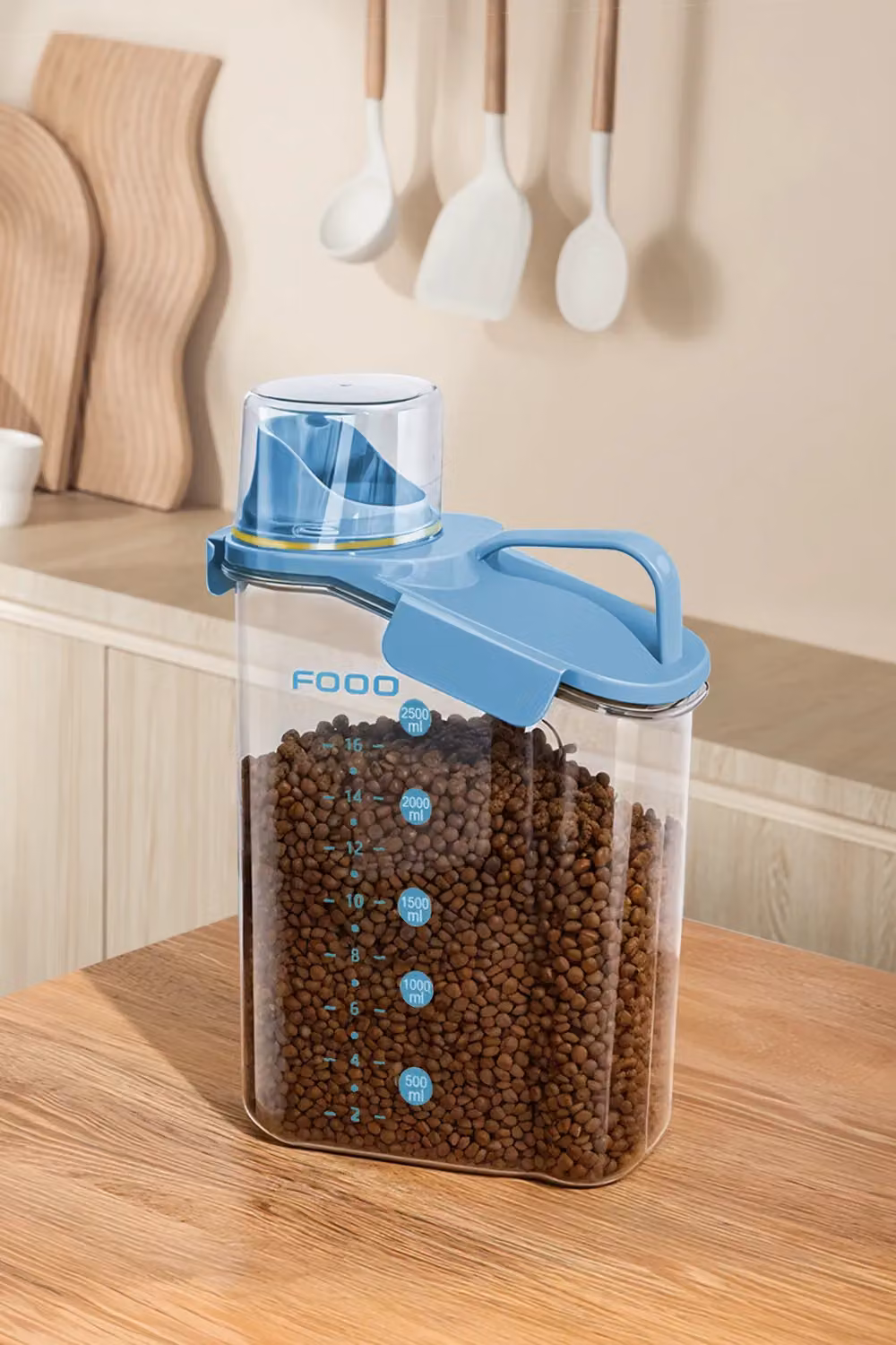 H&O Direct Airtight and Leakproof Dry Food Storage Container, 2.8 l, Blue – 2
