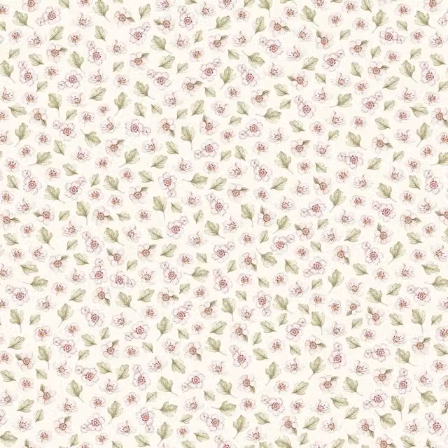 I Love Wallpaper Botanical Floral Apple Blossom Wallpaper in Cream, Yellow and Multicolour
