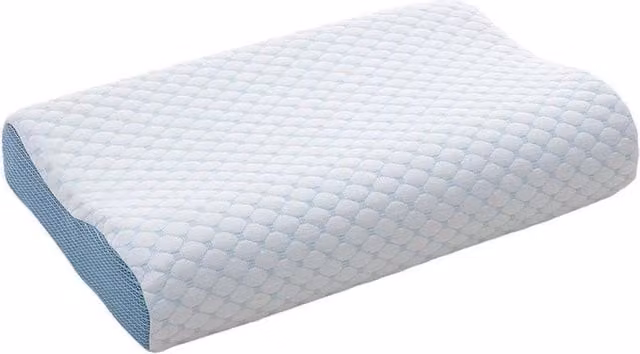 EONLION Cooling Gel Memory Foam Ergonomic Cervical Pillow in White, Single Size