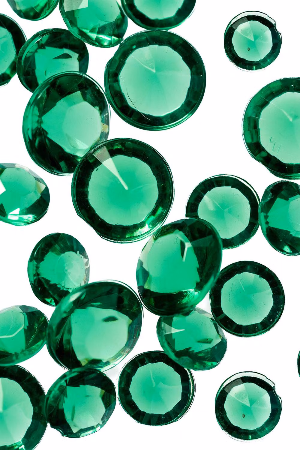Neel Blue Acrylic Rhinestone Table Confetti Scatters, 2000 Pieces, Emerald and Blue – 3