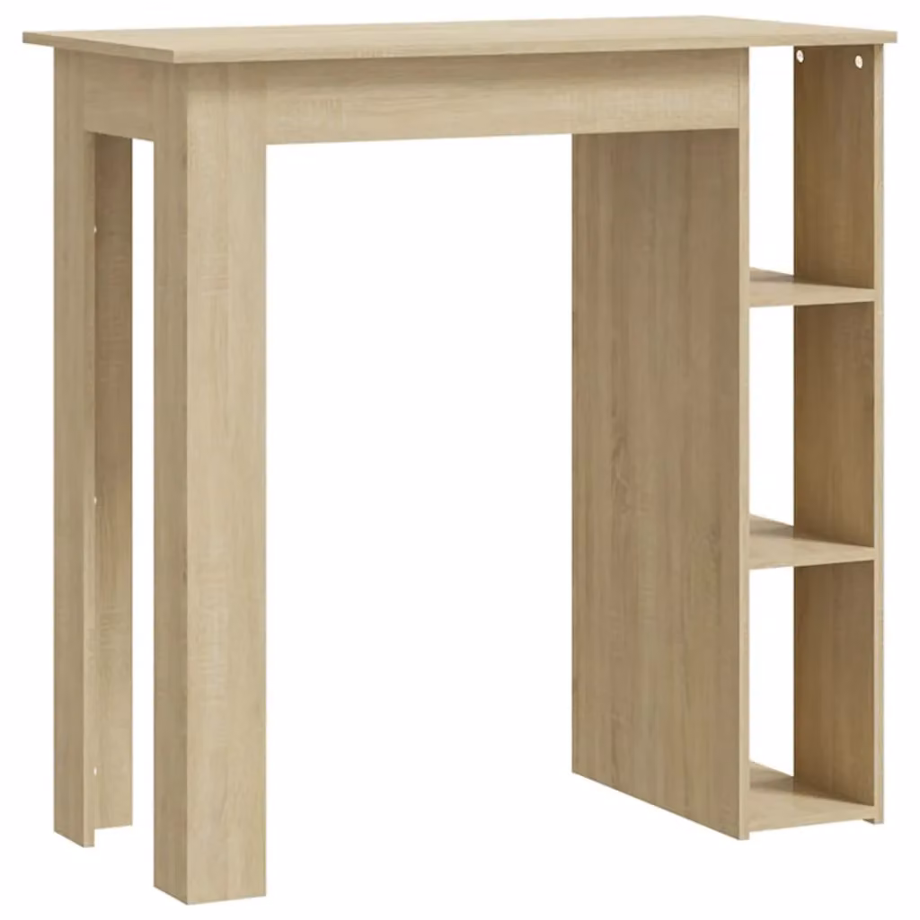 Berkfield Home Bar Table with Shelf in Sonoma Oak Brown, W/D/H: 102 x 50 x 103.5 cm – 2